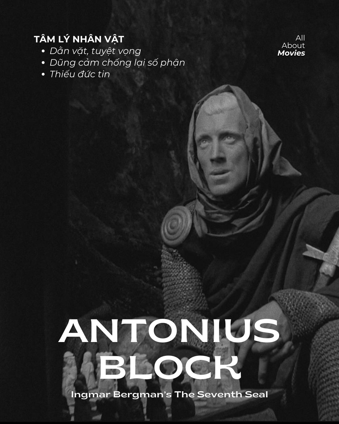 Ảnh bài đăng TÂM LÝ NHÂN VẬT ANTONIUS BLOCK trong THE SEVENTH SEAL (INGMAR BERGMAN, 1958)